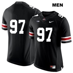 Men's NCAA Ohio State Buckeyes Nick Bosa #97 College Stitched No Name Authentic Nike White Number Black Football Jersey HD20T53AV